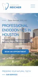 Mobile dental website design